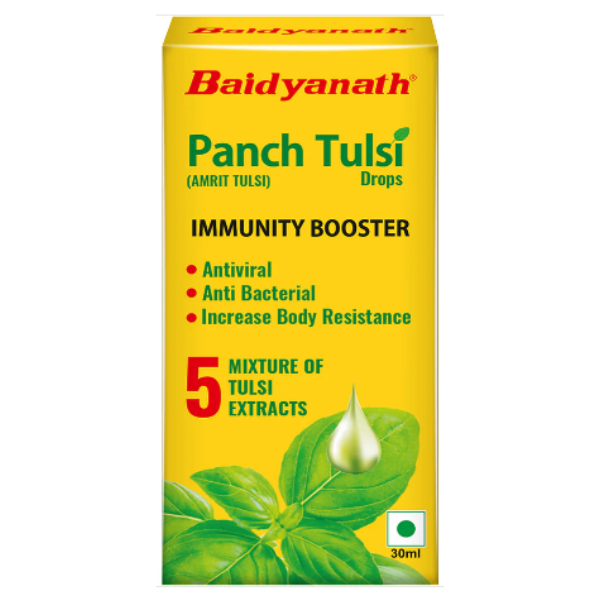 BAIDYANATH PANCH TULSI DROPS - Pack of 3 (30 ML each)