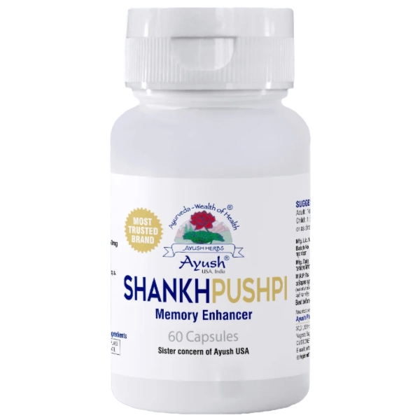 AYUSH SHANKHPUSHPI - Pack of 2 (60 Capsules each)