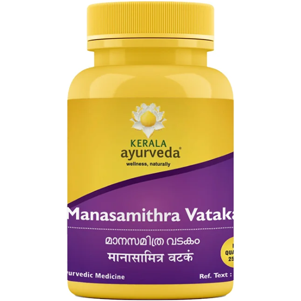 KERALA AYURVEDA MANASAMITHRAVATAKAM GULIKA - PACK OF 2 (25Tabs EACH)