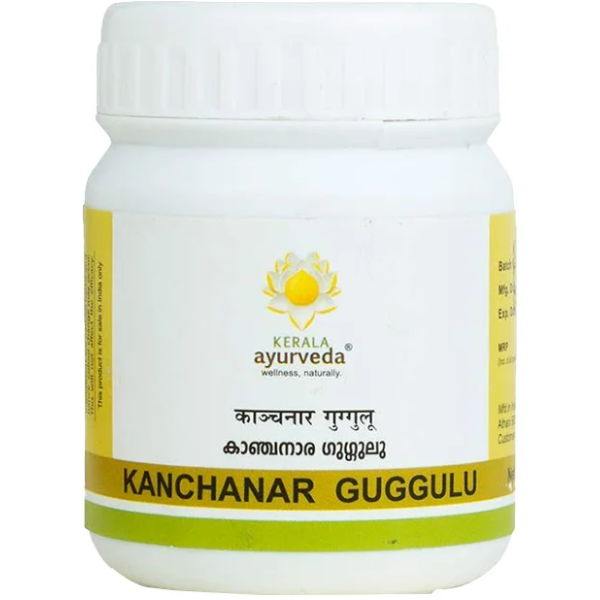 KERALA AYURVEDA KANCHANAR GULGULU GULIKA - PACK OF 3 (60Tabs EACH)