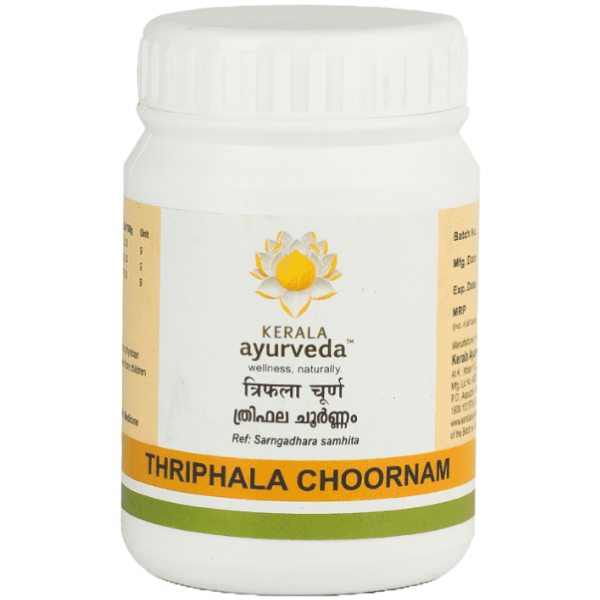 KERALA AYURVEDA TRIPHALA CHOORNAM - PACK OF 6 (50GM EACH)