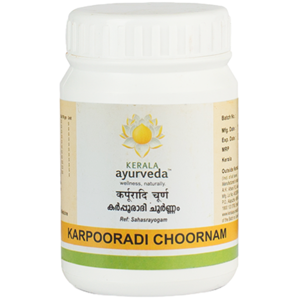 KERALA AYURVEDA KARPOORADI CHOORNAM - PACK OF 6 (50GM EACH)