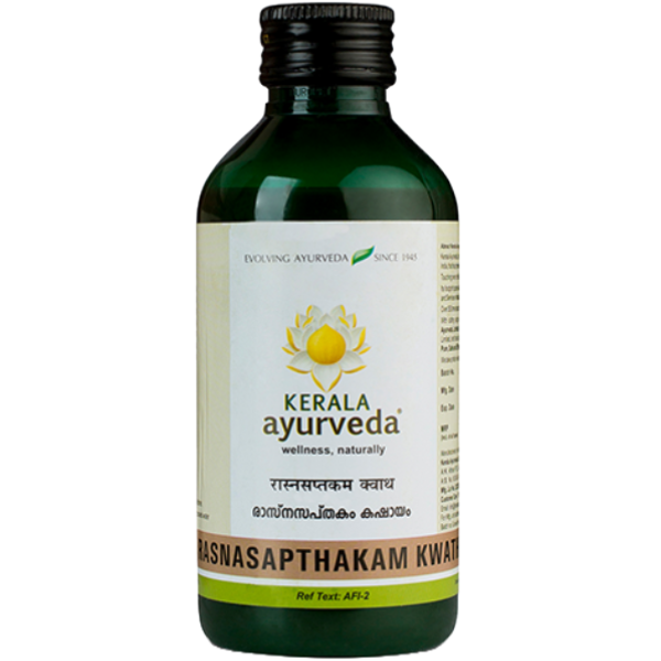 KERALA AYURVEDA RASNASAPTHAKAM KWATH - PACK OF 4 (200ML EACH)
