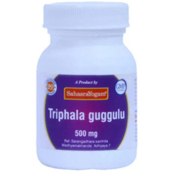 SAHASRAYOGAM TRIPHALA GUGGULU - pack of 5 (60 Tablets each)