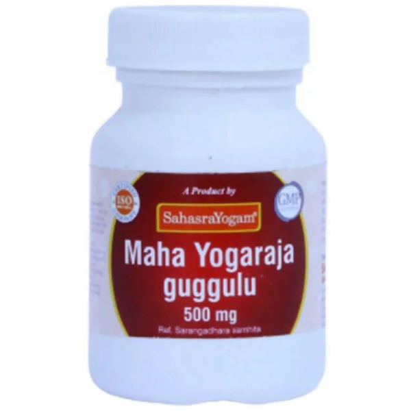 SAHASRAYOGAM MAHA YOGARAJA GUGGULU 500 MG - pack of 4 (60 Tabs each)