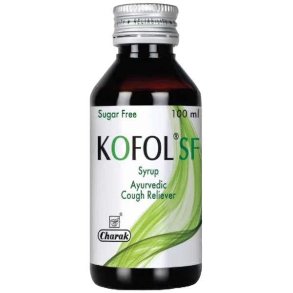 CHARAK KOFOL SUGAR FREE SYRUP - Pack of 5 (100 ml each)