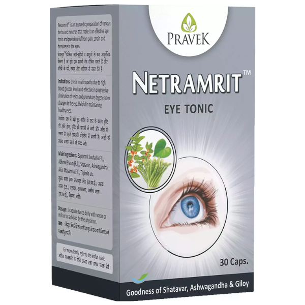 PRAVEK NETRAMRIT - Pack of 2 (30 CAPSULES each)