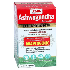 AIMIL ASHWAGANDHA CAPSULES - Pack of 2 (60 Caps each)