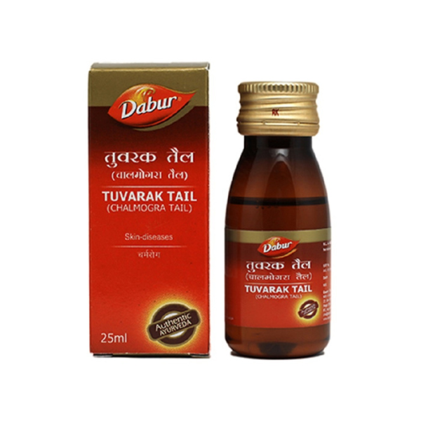 Dabur Tuvarak Chalmogra Oil - Pack of 2 (50 ML each)