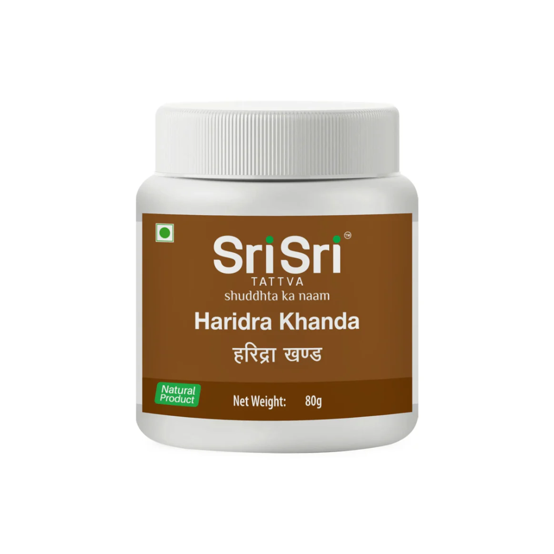 SRI SRI TATTVA HARIDRA KHANDA - PACK OF 4 (80 GM EACH)