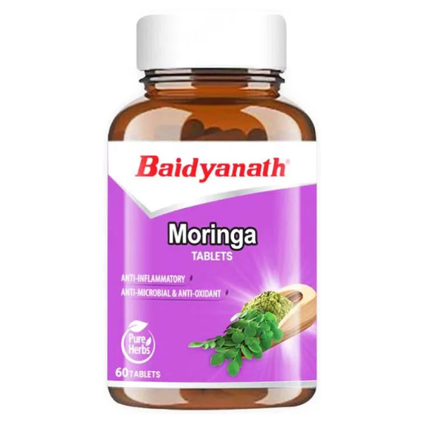 BAIDYANATH MORINGA TABLETS - Pack of 4 (60 Tabs each)