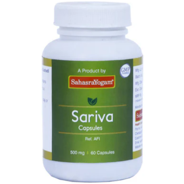 SAHASRAYOGAM SARIVA TABLETS - pack of 3 (60 Tabs each)