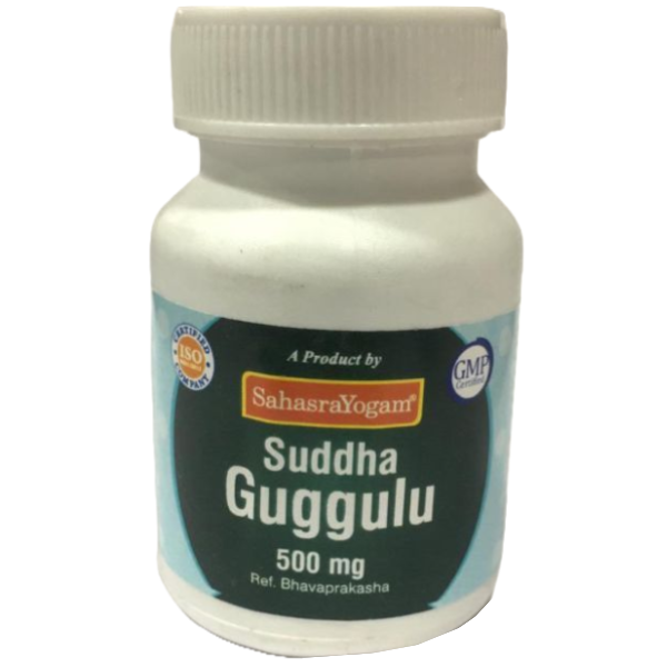 SAHASRAYOGAM SUDDHA GUGGULU TABLETS - pack of 3 (60 Tabs each)