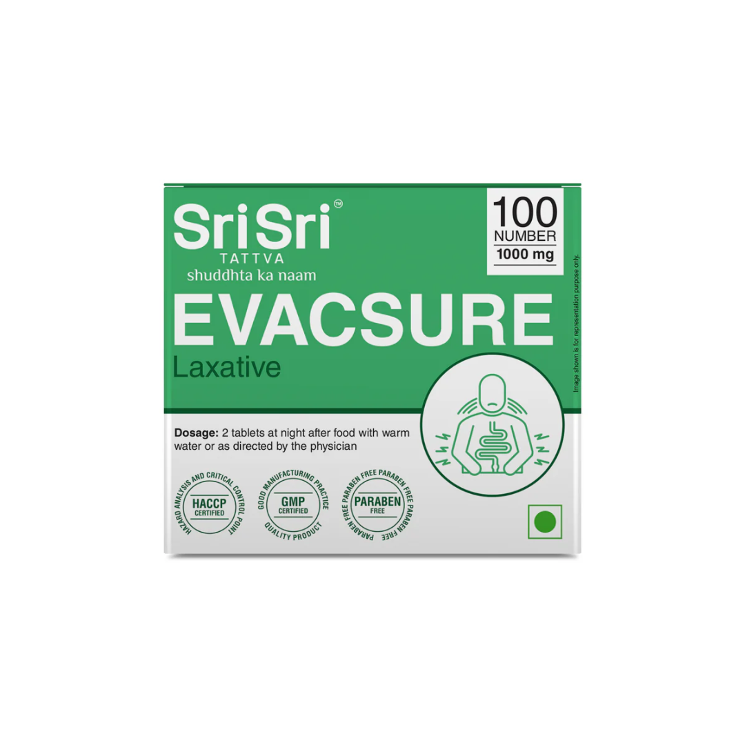SRI SRI TATTVA EVACSURE LAXATIVE (100 TABLETS)