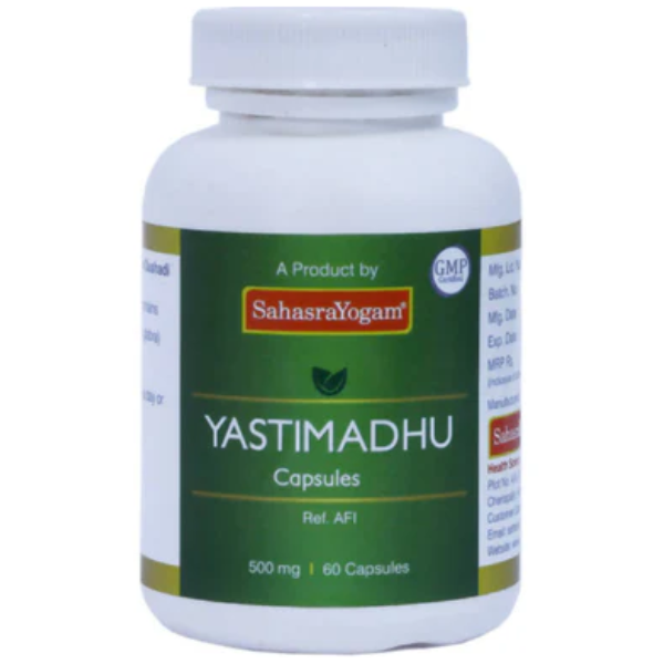 SAHASRAYOGAM YASTIMADHU TABLETS - pack of 3 (60 Tabs each)