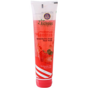 ASCLEPIUS MAKEUP MANTRAS STRAWBERRY FACE WASH - PACK OF 3 (100 GM EACH)