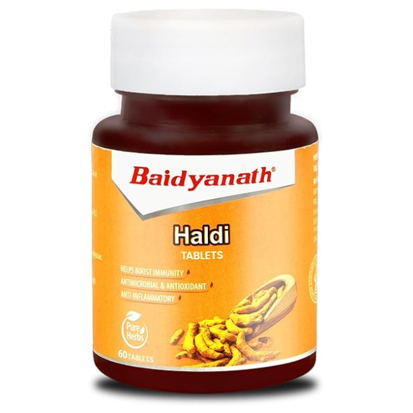 BAIDYANATH HALDI TABLETS - Pack of 4 (60 TABS each)