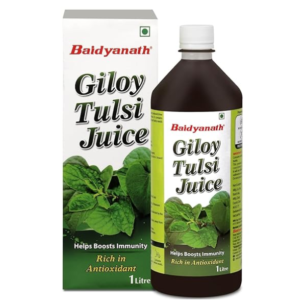 BAIDYANATH GILOY TULSI JUICE - Pack of 2 (1000 ML each)