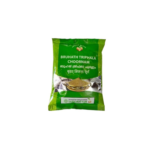 VAIDYARATNAM BRUHATH TRIPHALA CHOORNAM - PACK OF 5 (100 GM EACH)