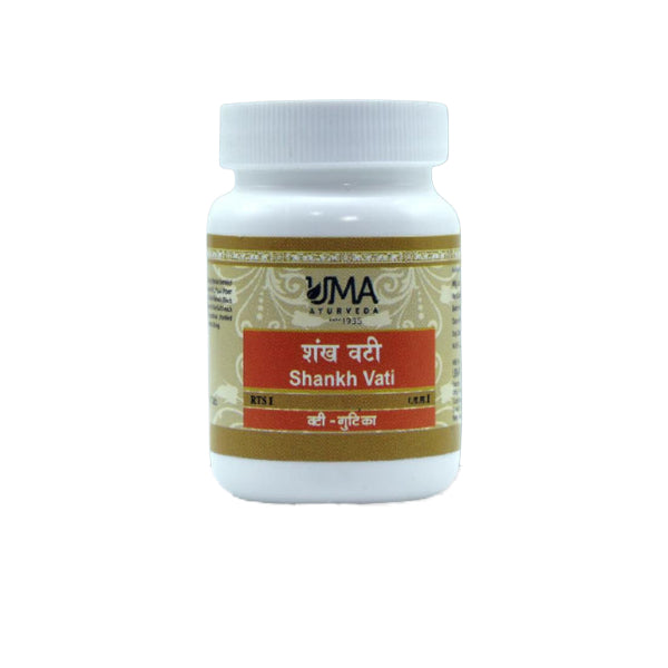 UMA AYURVEDA SHANKH VATI  Pack of 2 - 80 Tablets Each
