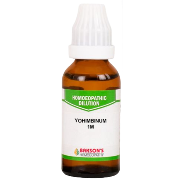BAKSON'S HOMEOPATHY YOHIMBINUM DILUTION 1M - PACK OF 3 (30 ML EACH)