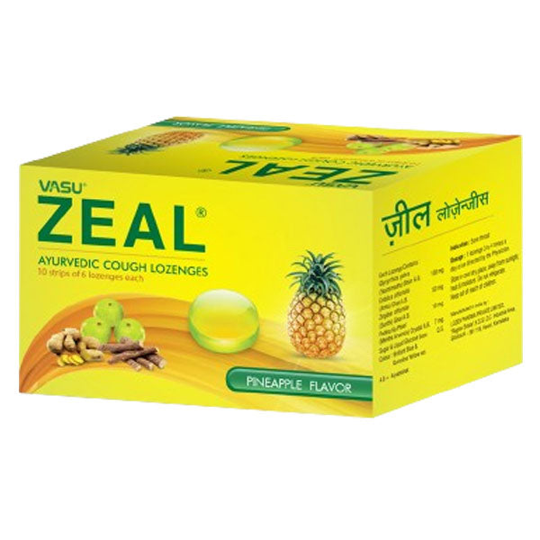 ZEAL AYURVEDIC LOZENGES - Pack of 2 (60 LOZENGES each)