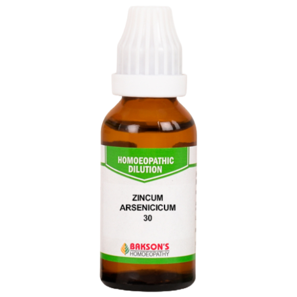 BAKSON'S HOMEOPATHY ZINCUM ARSENICICUM DILUTION 30 - PACK OF 4 (30 ML EACH)