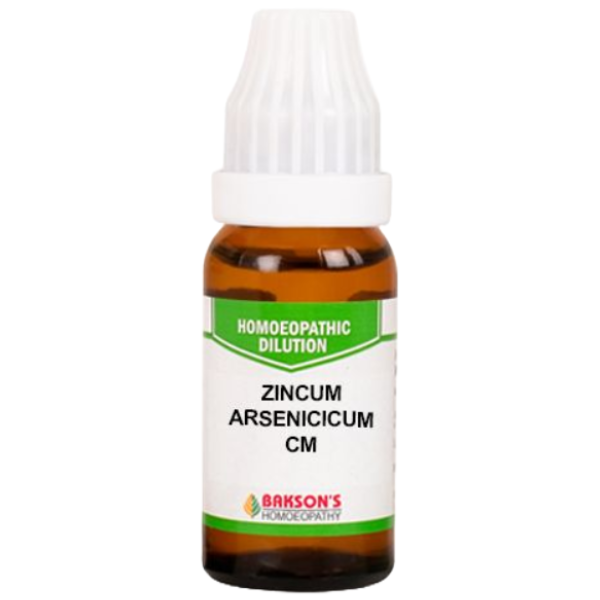 BAKSON'S HOMEOPATHY ZINCUM ARSENICICUM DILUTION CM - PACK OF 2 (10 ML EACH)