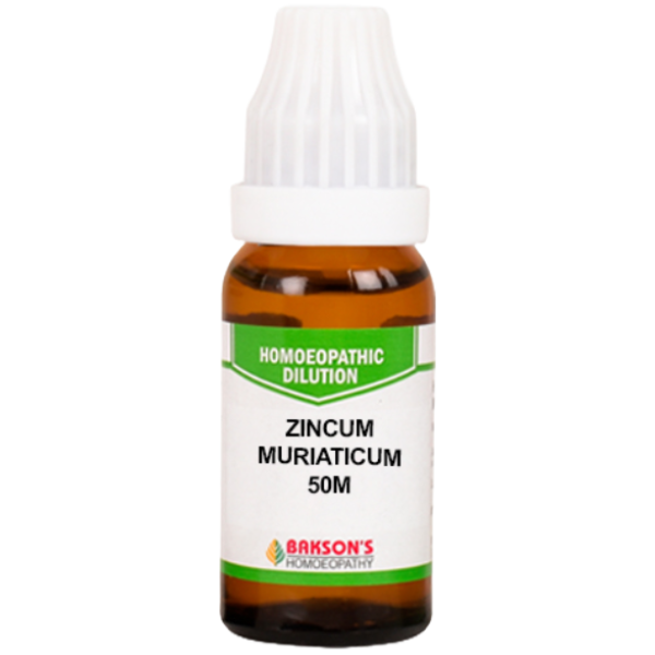 BAKSON'S HOMEOPATHY ZINCUM MURIATICUM DILUTION 50M - PACK OF 2 (10 ML EACH)