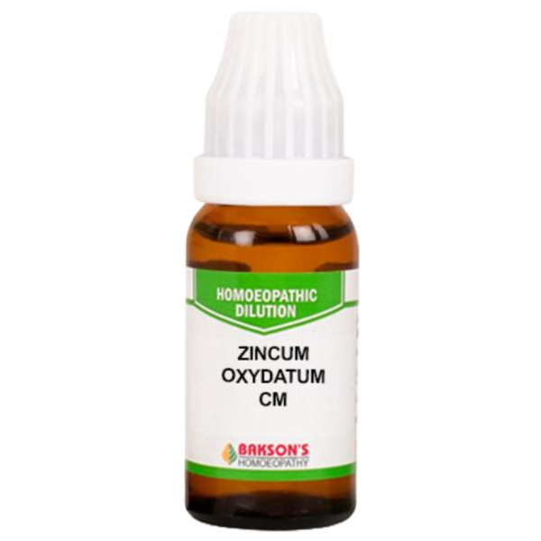 BAKSON'S HOMEOPATHY ZINCUM OXYDATUM DILUTION CM - PACK OF 2 (10 ML EACH)