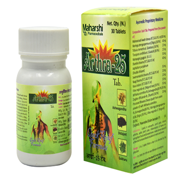 ARTHRA-25 TABLET -Pack of 2 (30 TABLETS Each)