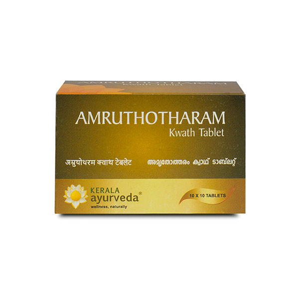 KERALA AYURVEDA AMRUTHOTHARAM KWATH TABLET - PACK OF 2 (100 TABS EACH)
