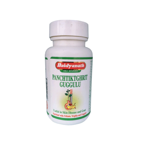 Baidyanath Panchatikta Ghrita Guggulu Tablets - Pack of 4 (60 Tabs each)