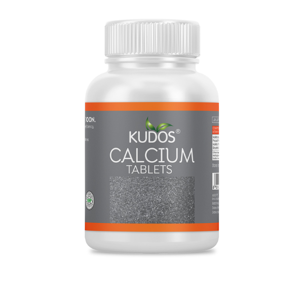Kudos Calcium Tablets- Pack of 2 (100 tablets each)