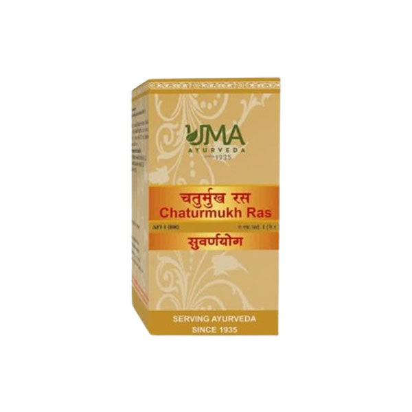 UMA AYURVEDA CHATURMUKH RAS (WITH GOLD)