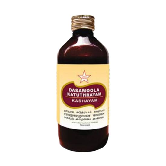 SKM Dasamoola Katuthrayam Kashayam Syrup (200 ML)-Pack of 3