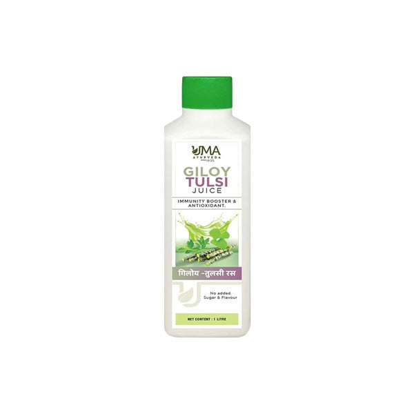 UMA AYURVEDA GILOY TULSI JUICE - Pack of 3 (1 LITRE Each)
