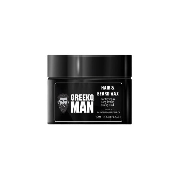 GREEKO MAN HAIR & BEARD WAX - Pack of 2 (100 GM Each)