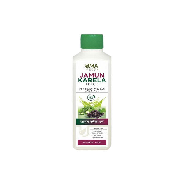 UMA AYURVEDA JAMUN KARELA JUICE - Pack of 2 (1 LITRE Each)