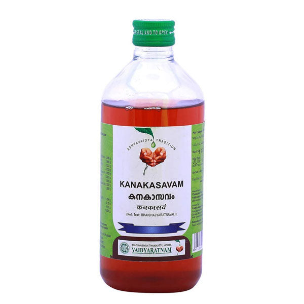 VAIDYARATNAM KANAKASAVAM - PACK OF 4 (450 ML EACH)