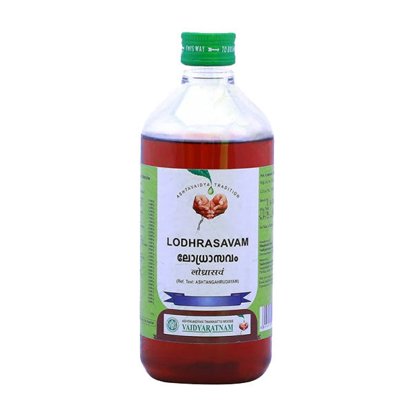 VAIDYARATNAM LODHRASAVAM - PACK OF 4 (450 ML EACH)