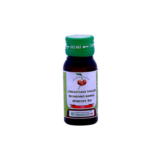 VAIDYARATNAM LOMASATHANA THAILAM - PACK OF 4 (25ML EACH)