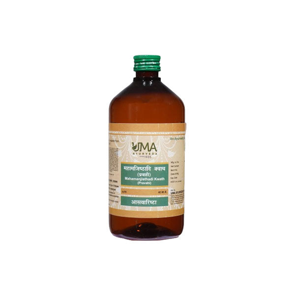 UMA AYURVEDA MAHAMANJISTHADI KWATH SYRUP - Pack of 2 (450 ML Each)