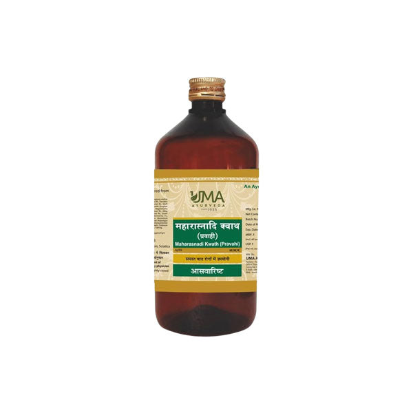 UMA AYURVEDA MAHARASNADI KWATH SYRUP - Pack of 2 (450 ML Each)