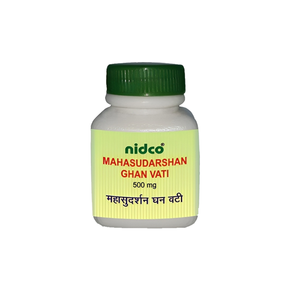NIDCO MAHASUDARSHAN GHAN VATI - Pack of 4 (30 TABLETS each)