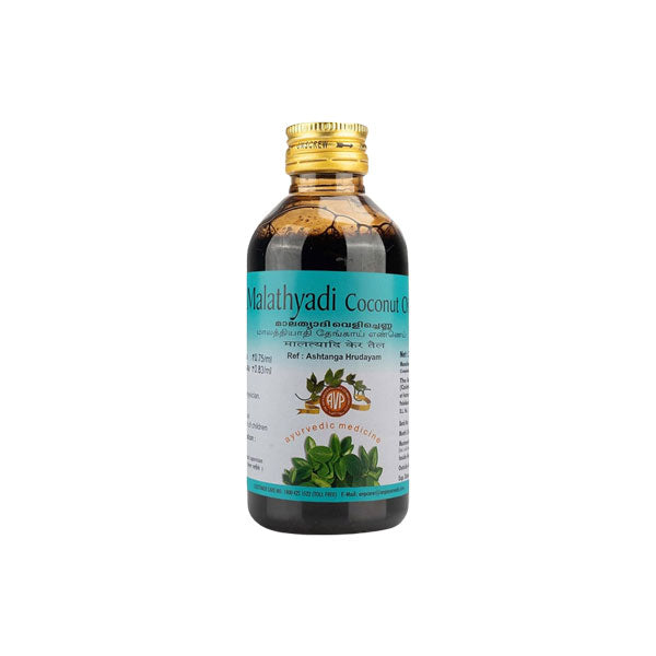 Buy AVP Malathyadi Coconut Oil 200ml Uses, Benefits & Dosage
