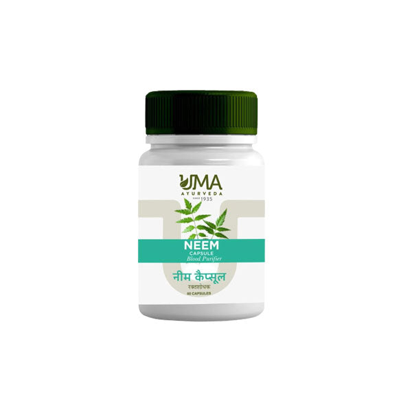 UMA AYURVEDA NEEM CAPSULE - Pack of 3 (60 CAPS)