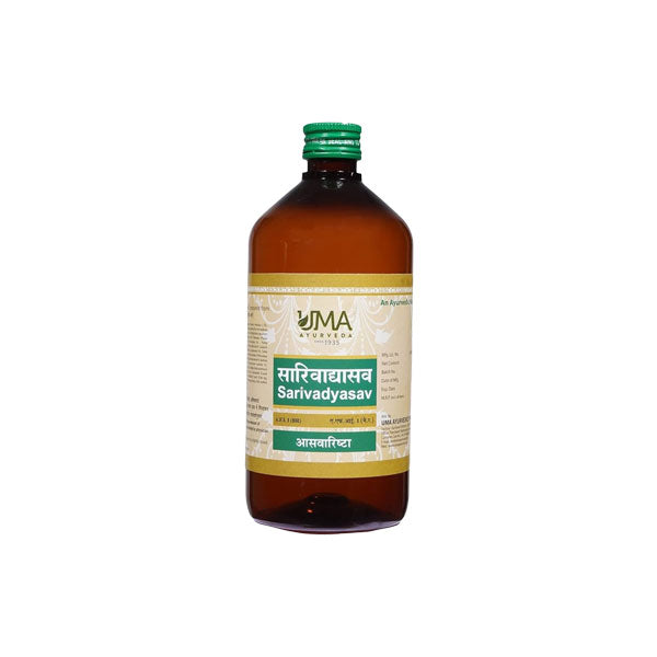 UMA AYURVEDA SARIVADYASAVA SYRUP - Pack of 2 (450 ML Each)