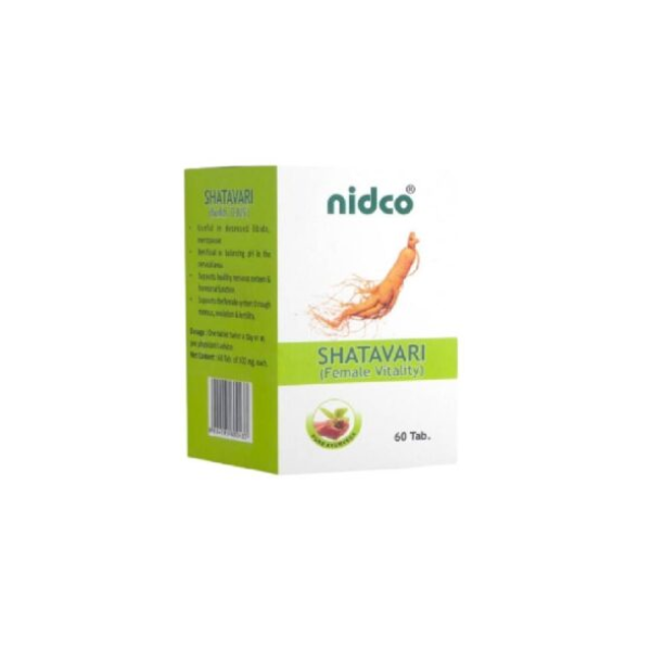 NIDCO SHATAVARI TABLET - Pack of 2 (60 TABLETS each)