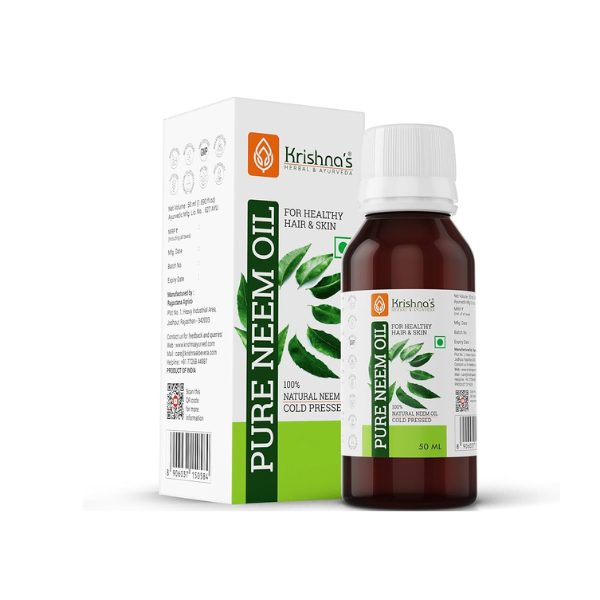 KRISHNA'S NEEM OIL - PACK OF 4 (50 ML EACH)